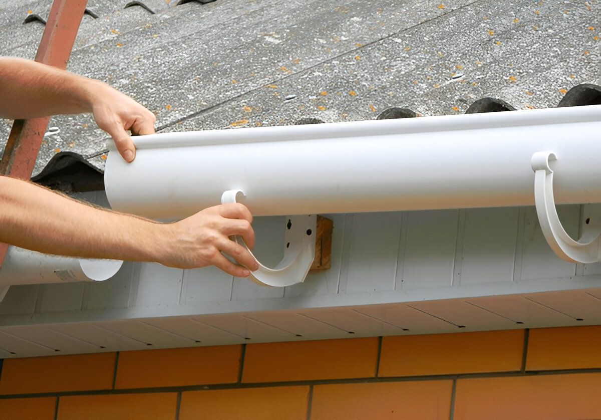 Gutter installation in Shelton